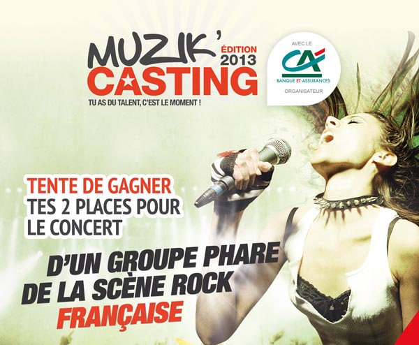 Musik’Casting 2013 : les votes sont ouverts…